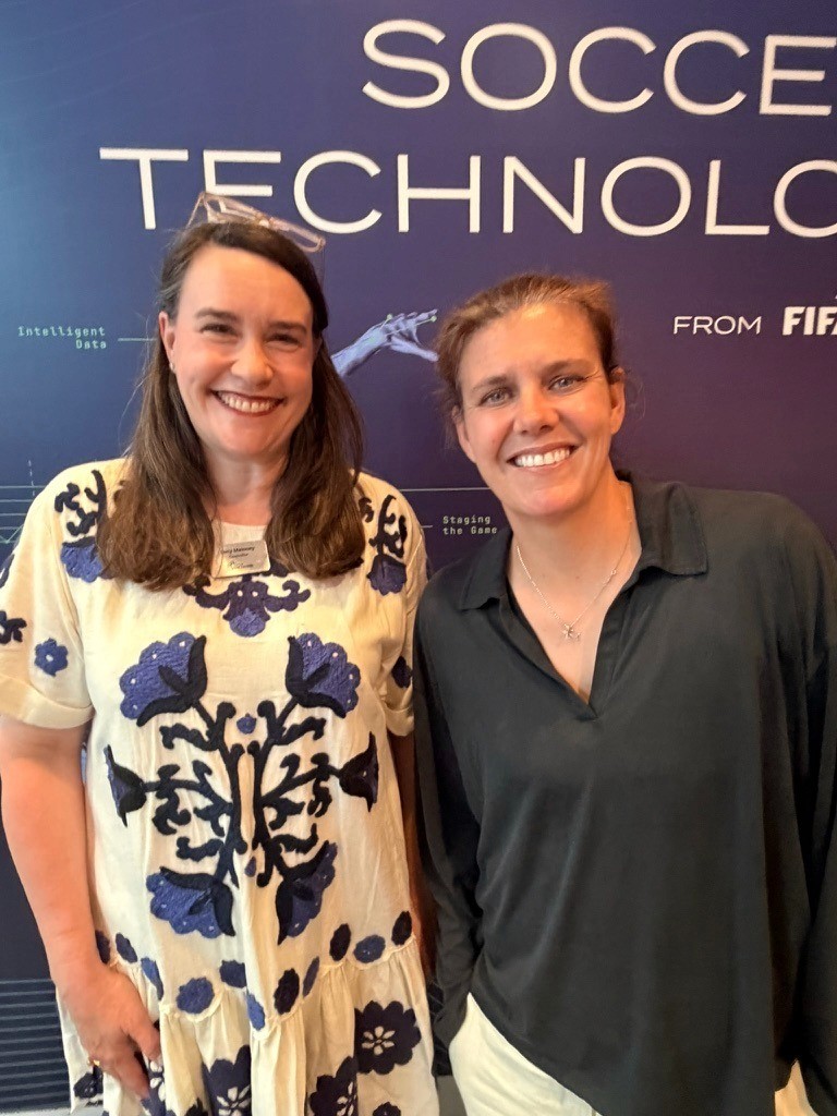 Lucy with Soccer Legend Christine Sinclair