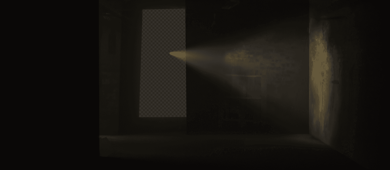 flashlight and room in Blender