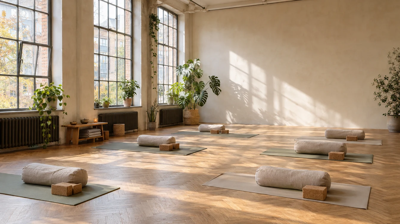 Helles Yogastudio, KI-generiert
