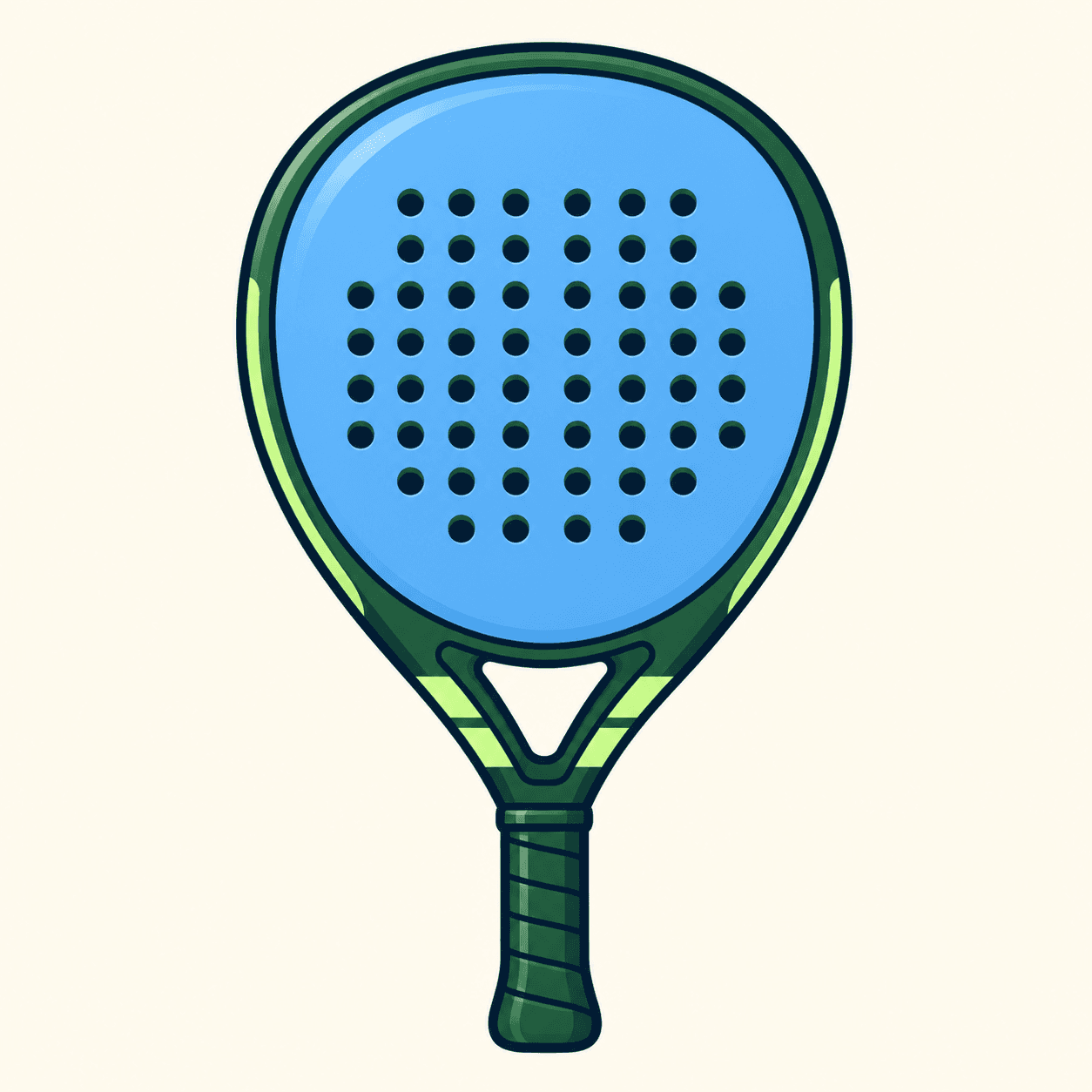 Boise Padel Club branded padel racket
