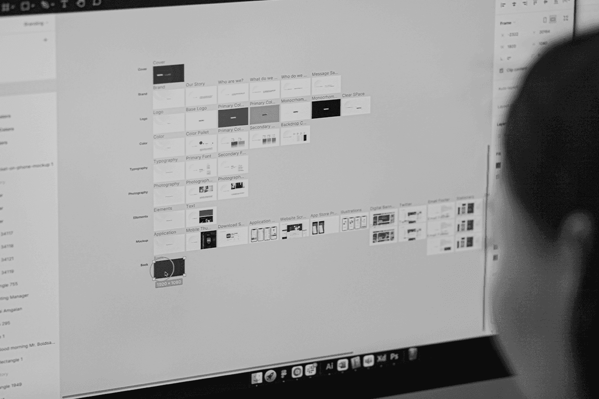 Exemple de design system sur figma