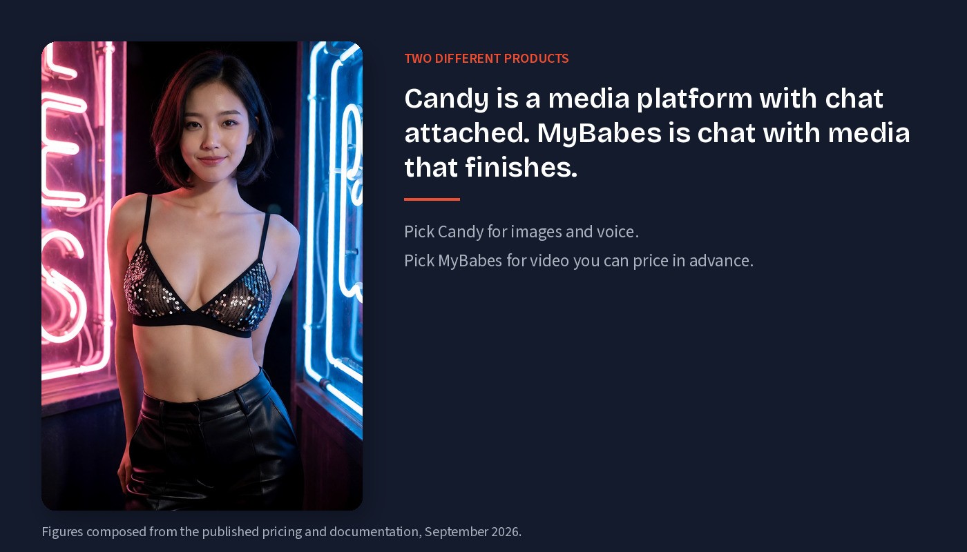 Two different products: media platform versus chat with media
