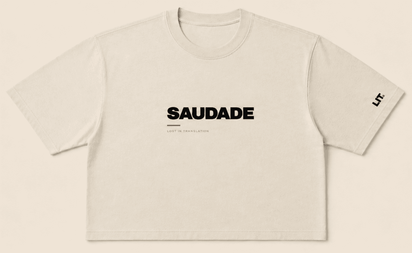 Saudade Cream Tee — front