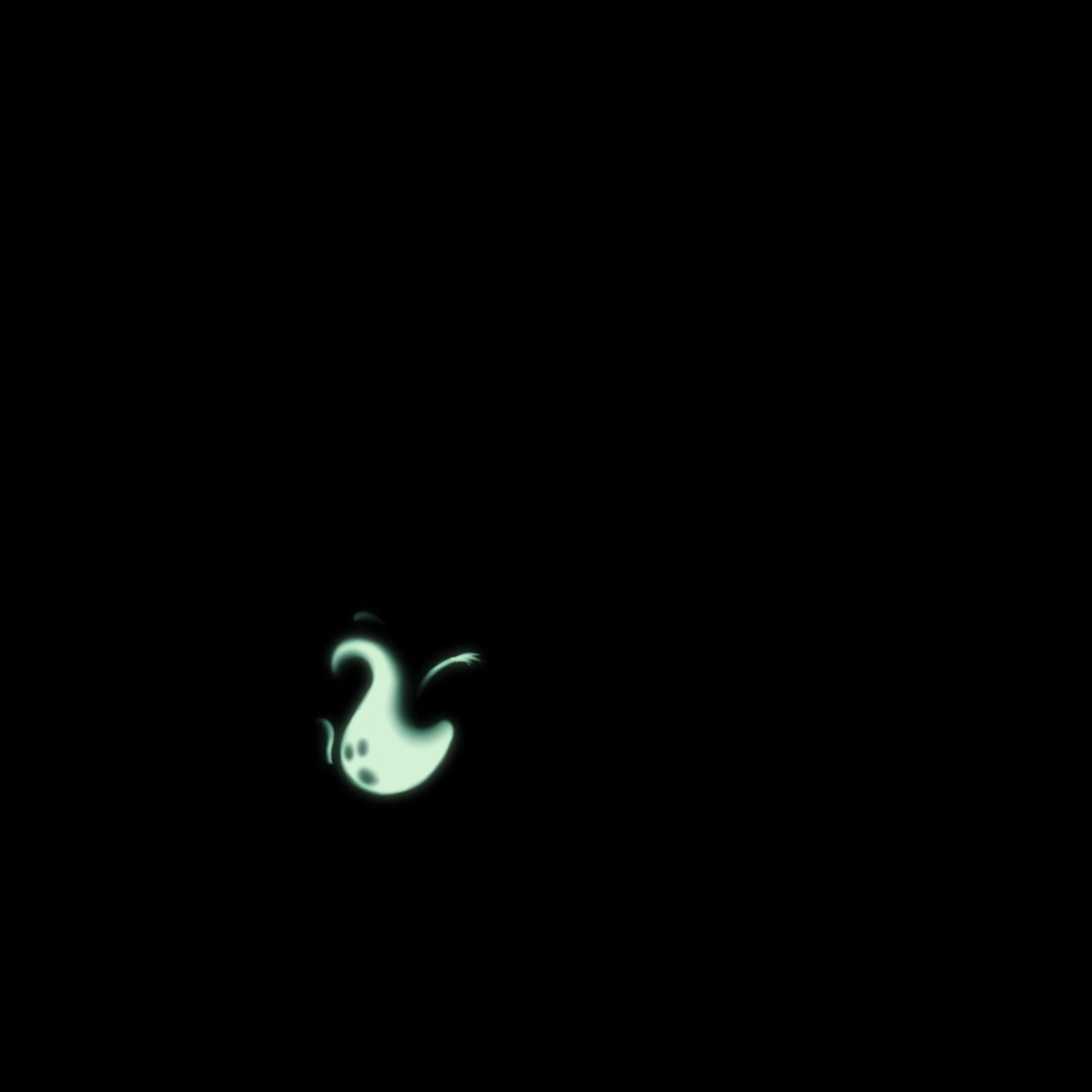 8. Frame of a hand-drawn ghost animation