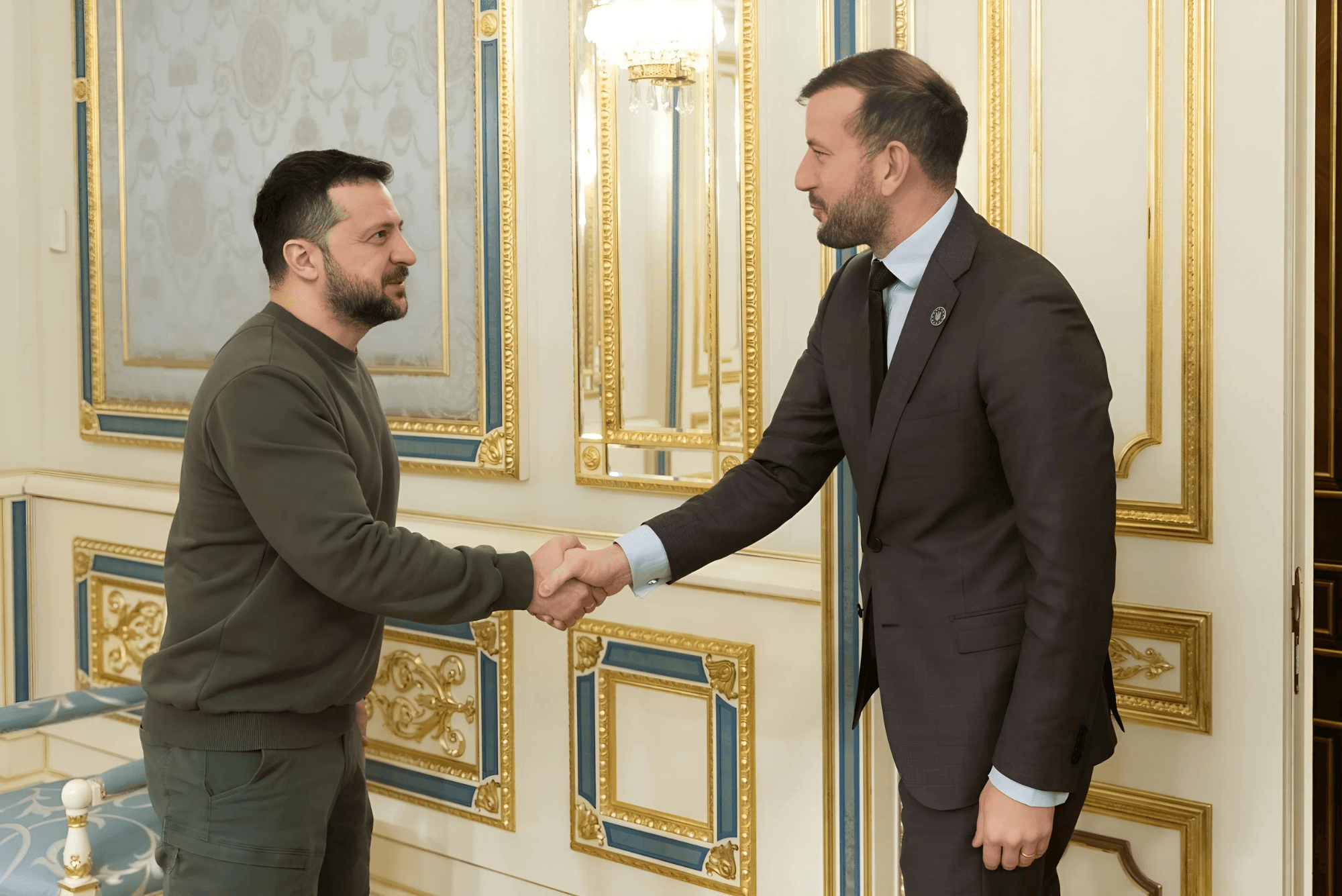 Virginijus Sinkevičius ir Volodymyras Zelenskis