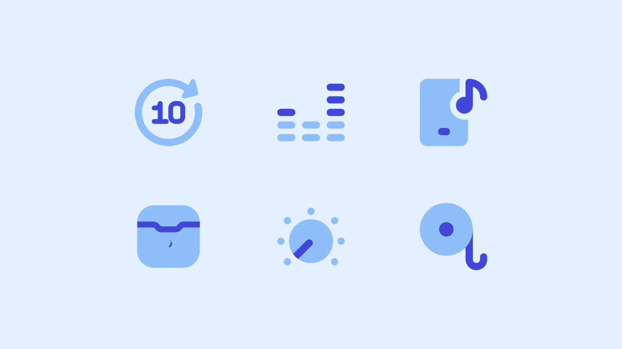 Core Flat Music Icon Set