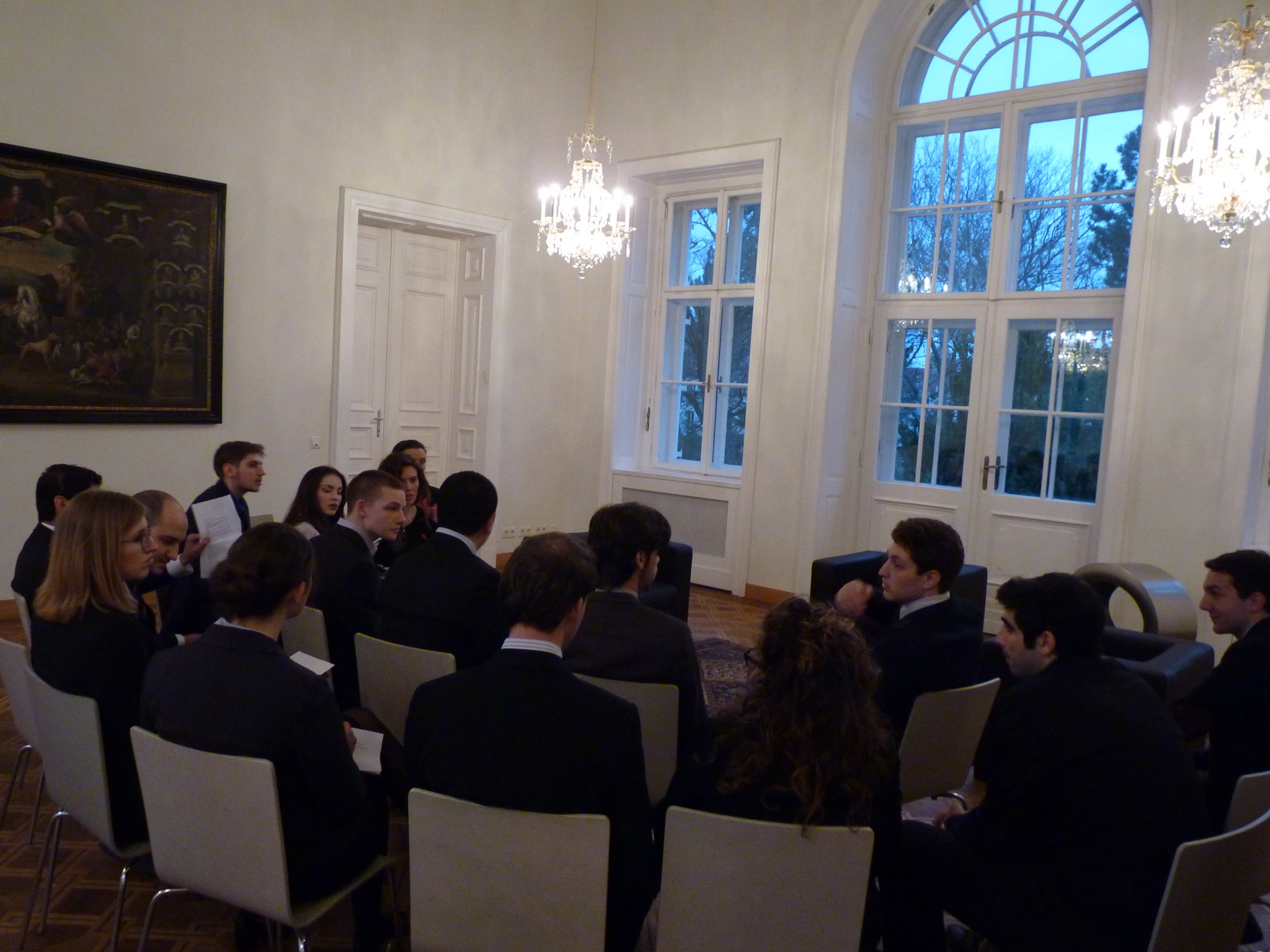 LBS Placement Center, Meeting Dr. Brandstetter, CEO of UNIQA talks to LBS students