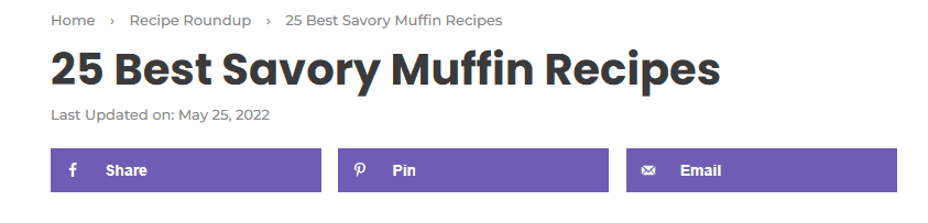Insanely Good's article share buttons