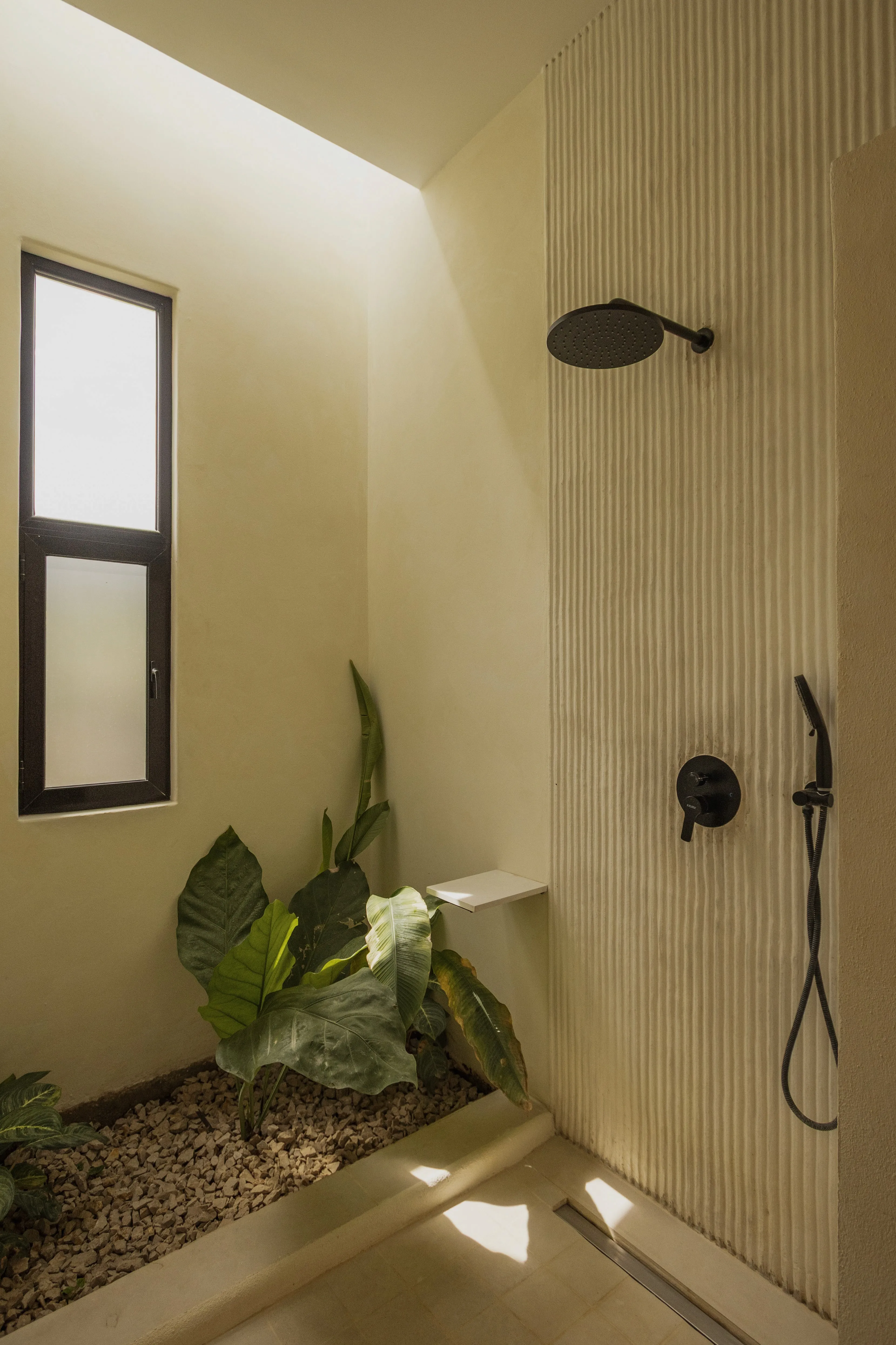 PO Houses tropical residential project by Costa Architecture, Popoyo Nicaragua —shower