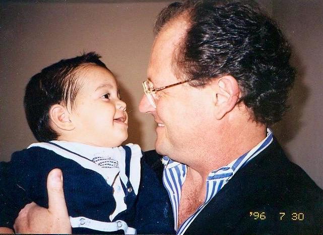 Gianfranco and his daughter, Michela in 1996