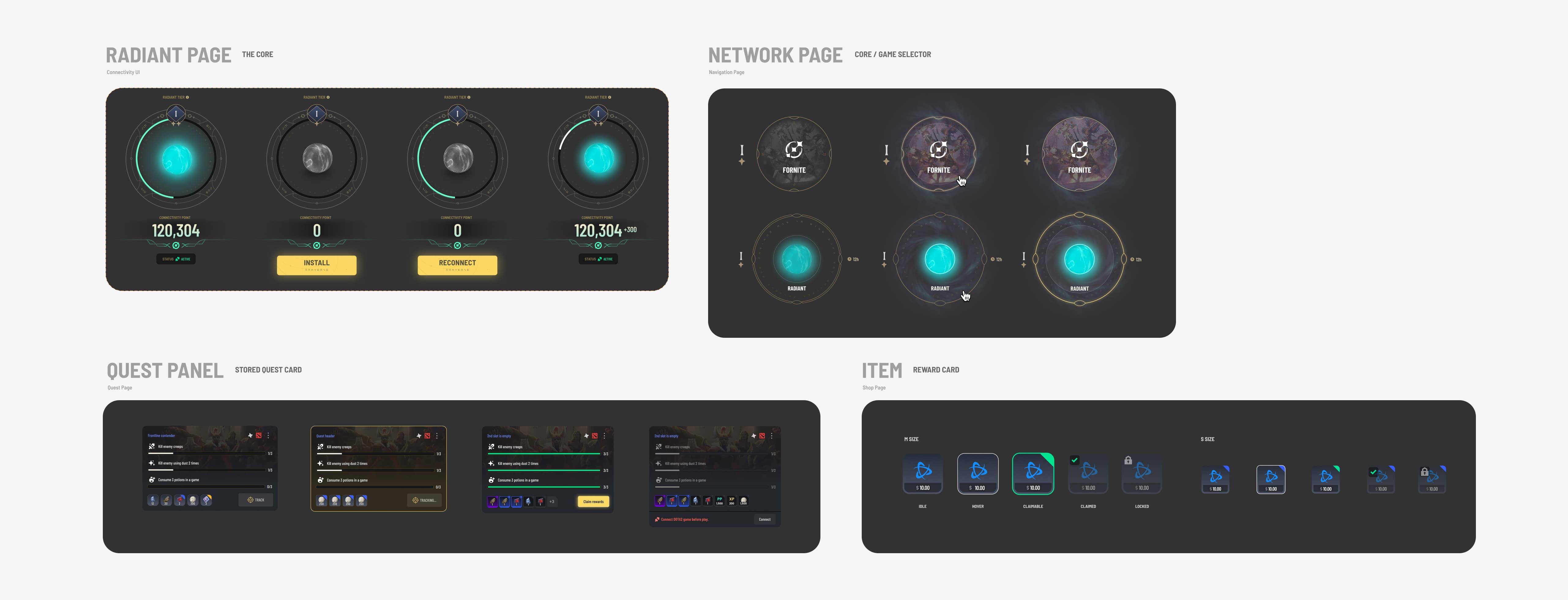 Sample components from different features