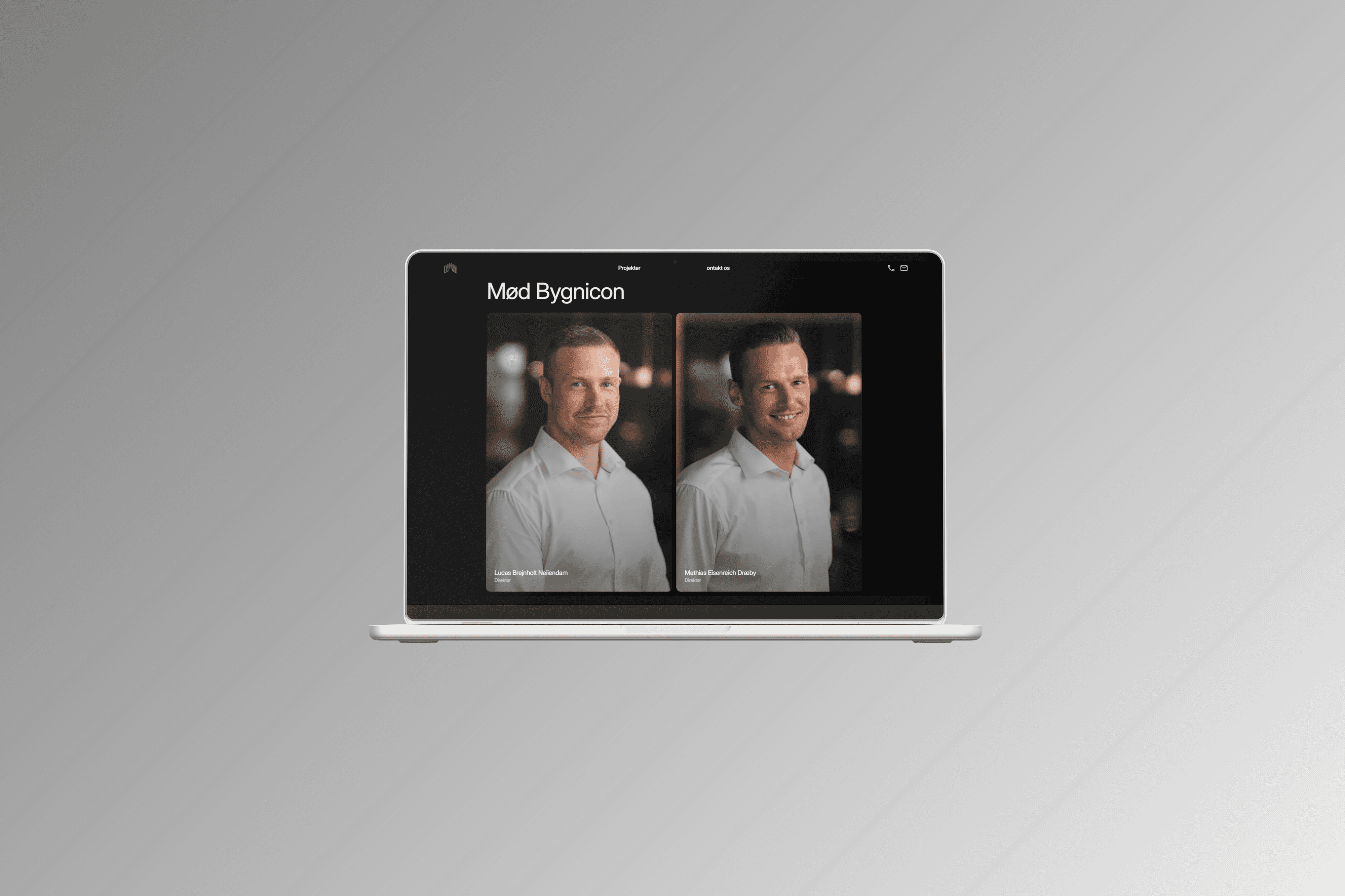 Mac Mockup displays website made by Seoma