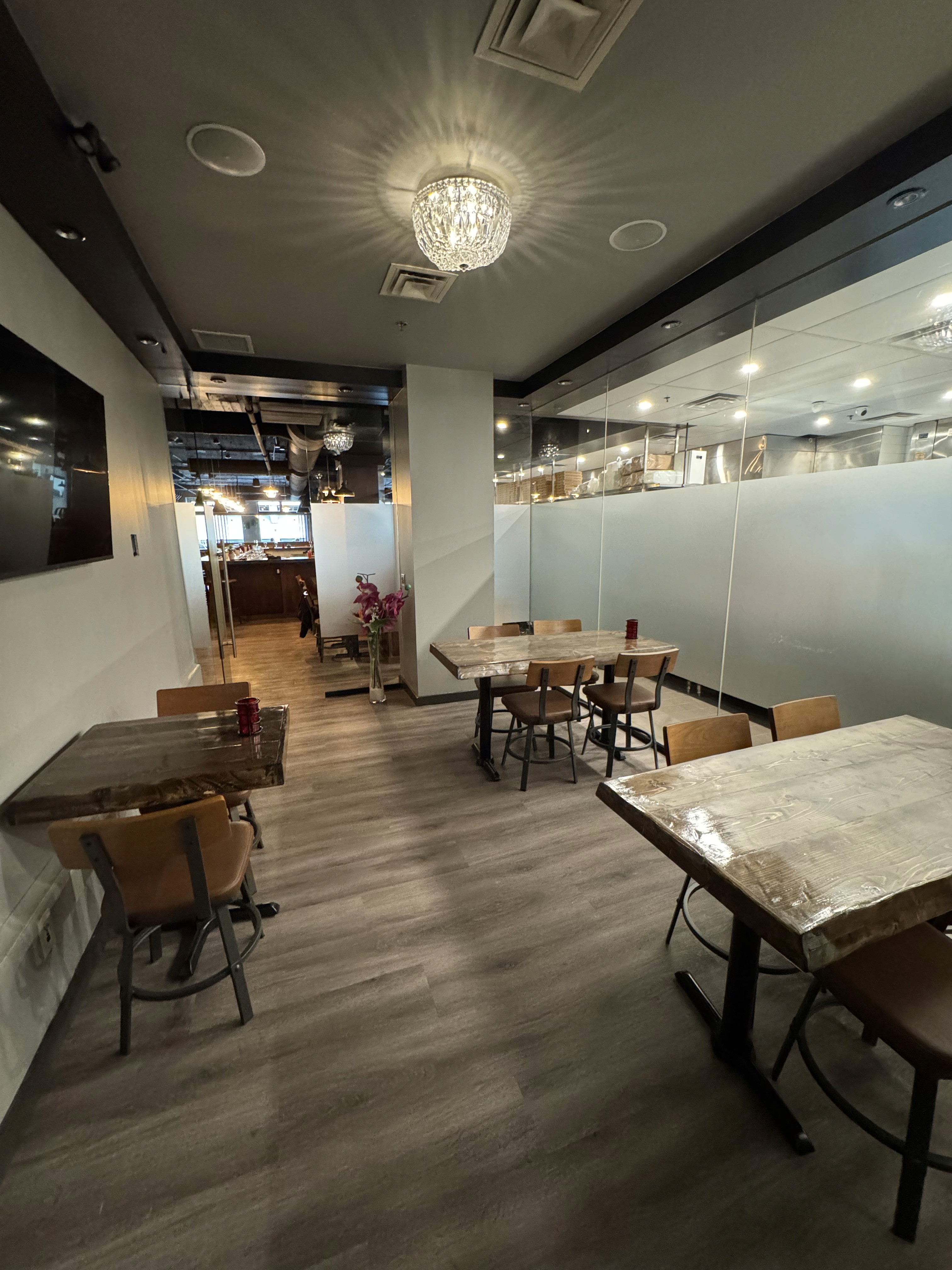 Private dining room at Toscana Italian Grill Calgary – intimate Italian restaurant space for small parties and events