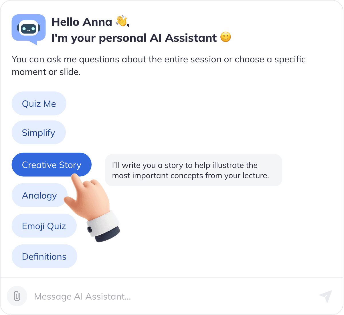 Jam AI quick prompt sample