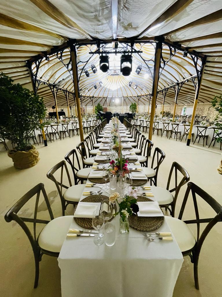 Luxury wedding catering with bespoke menus and elegant presentation by Copper Events