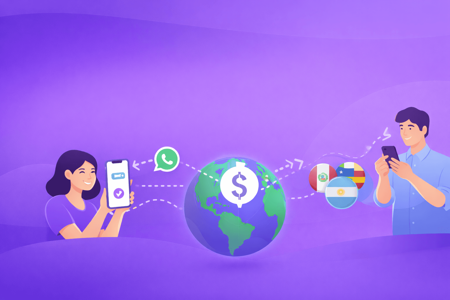 Recibe transferencias internacionales entre distintos paises