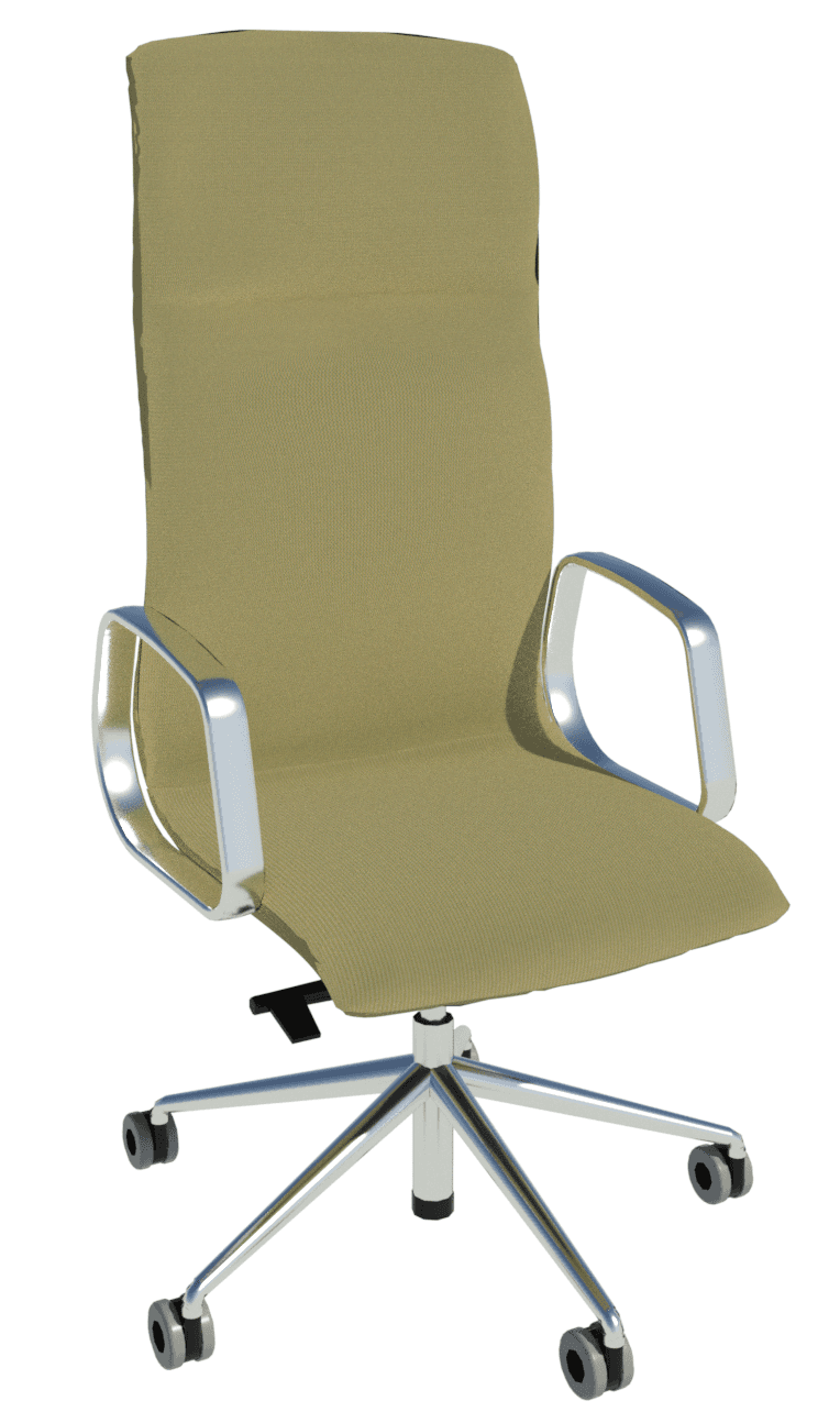 Revit render showing Decide chair in Cyber 56/1701.