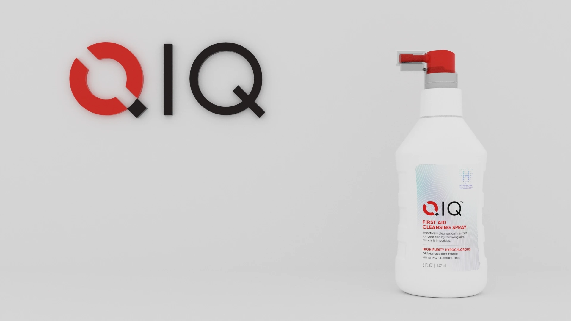 Qiq 3d branded product render shot