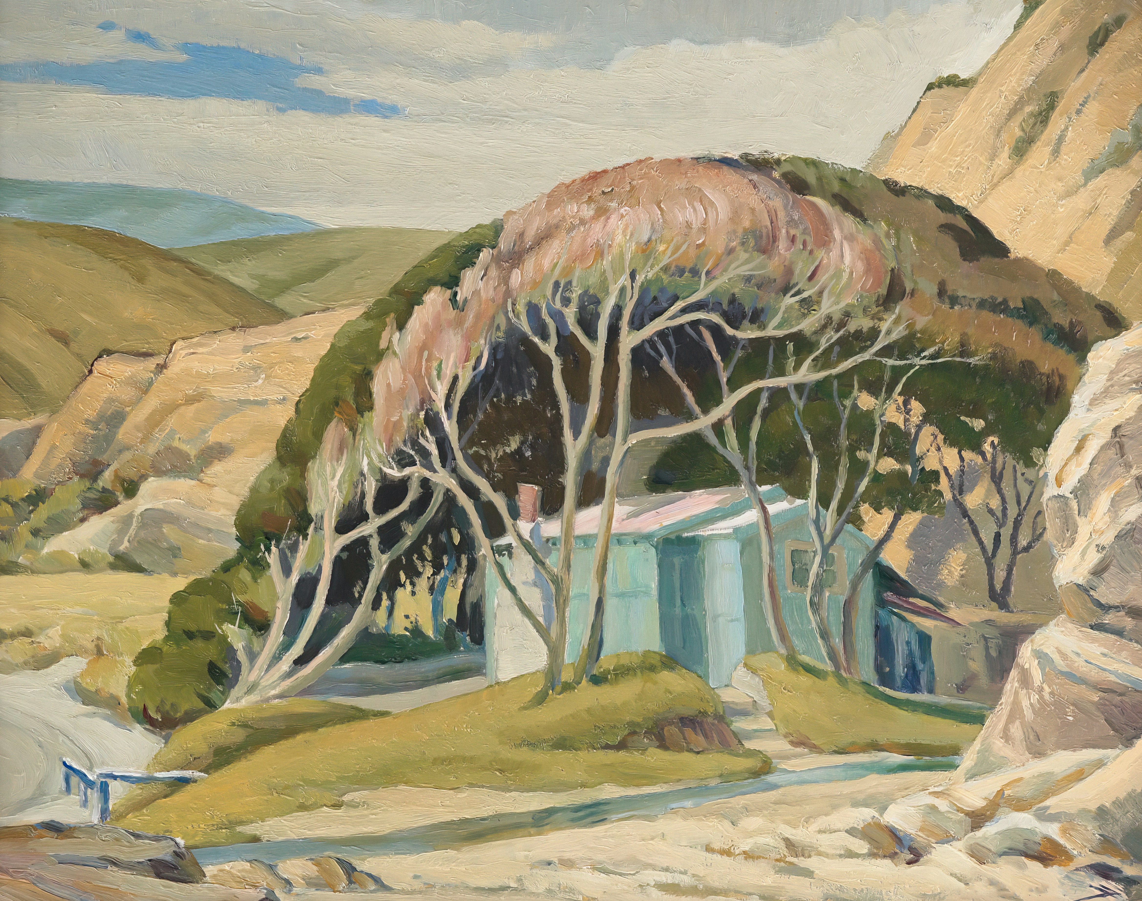 Painting by Roland Hipkins