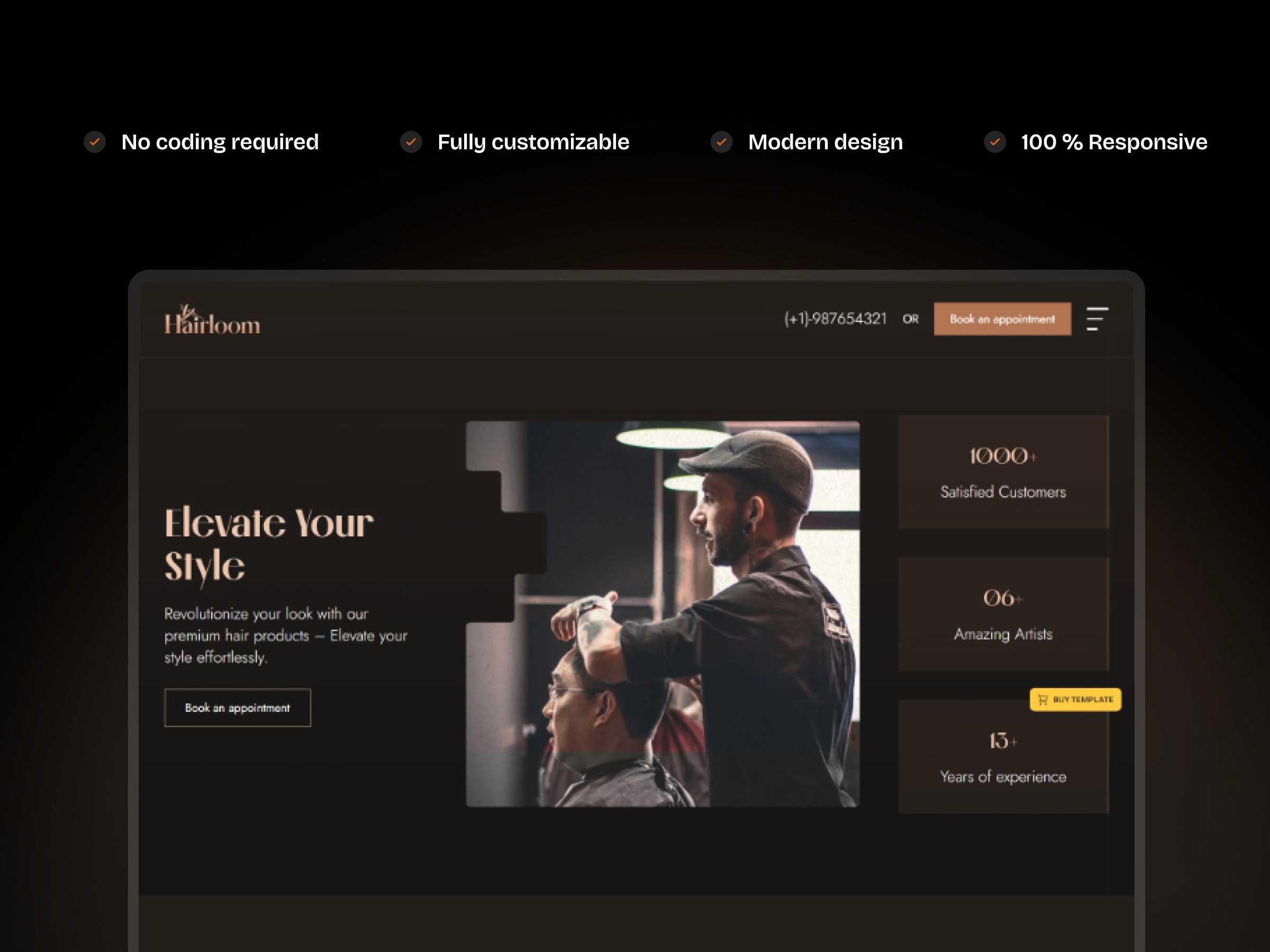 HairLoom — 医疗健康网站设计灵感