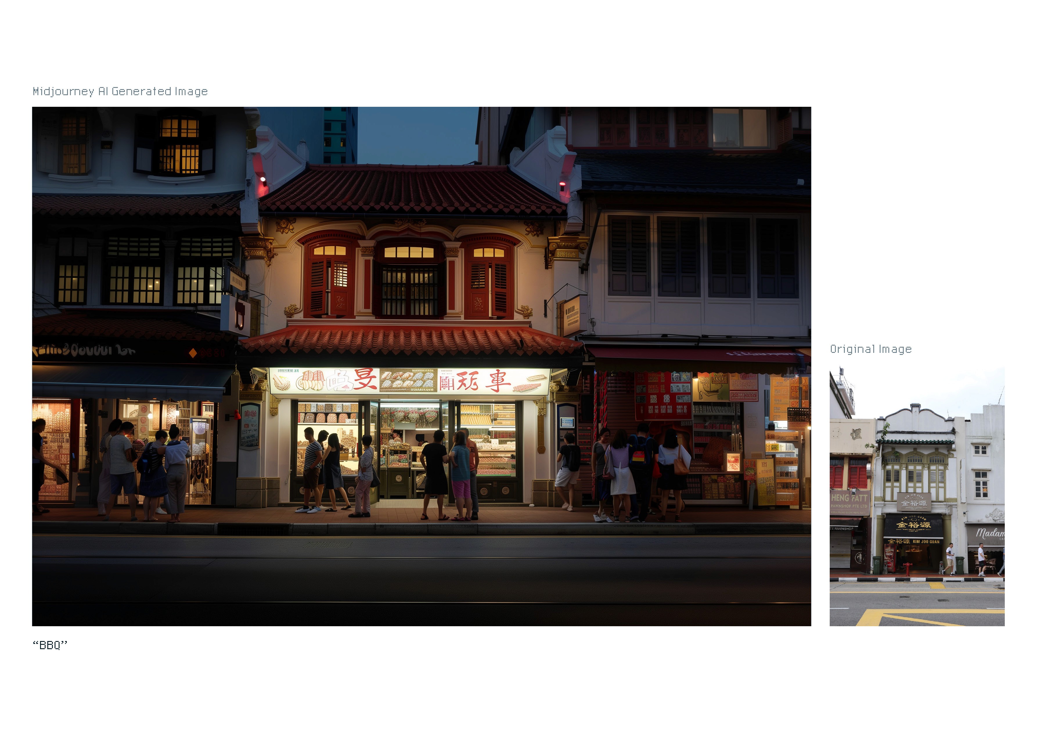 A bright store in the middle of the evening along the road