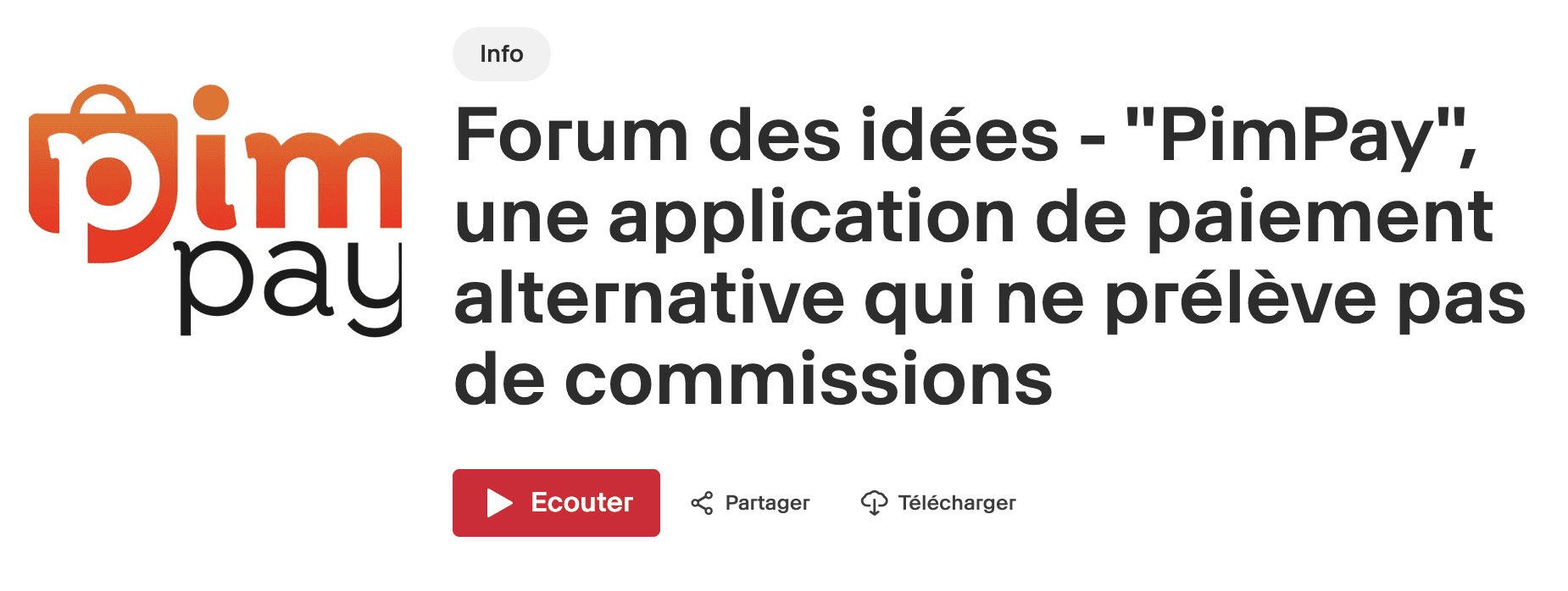 PimPay, une application de paiement alternative qui ne prélève pas de commissions
