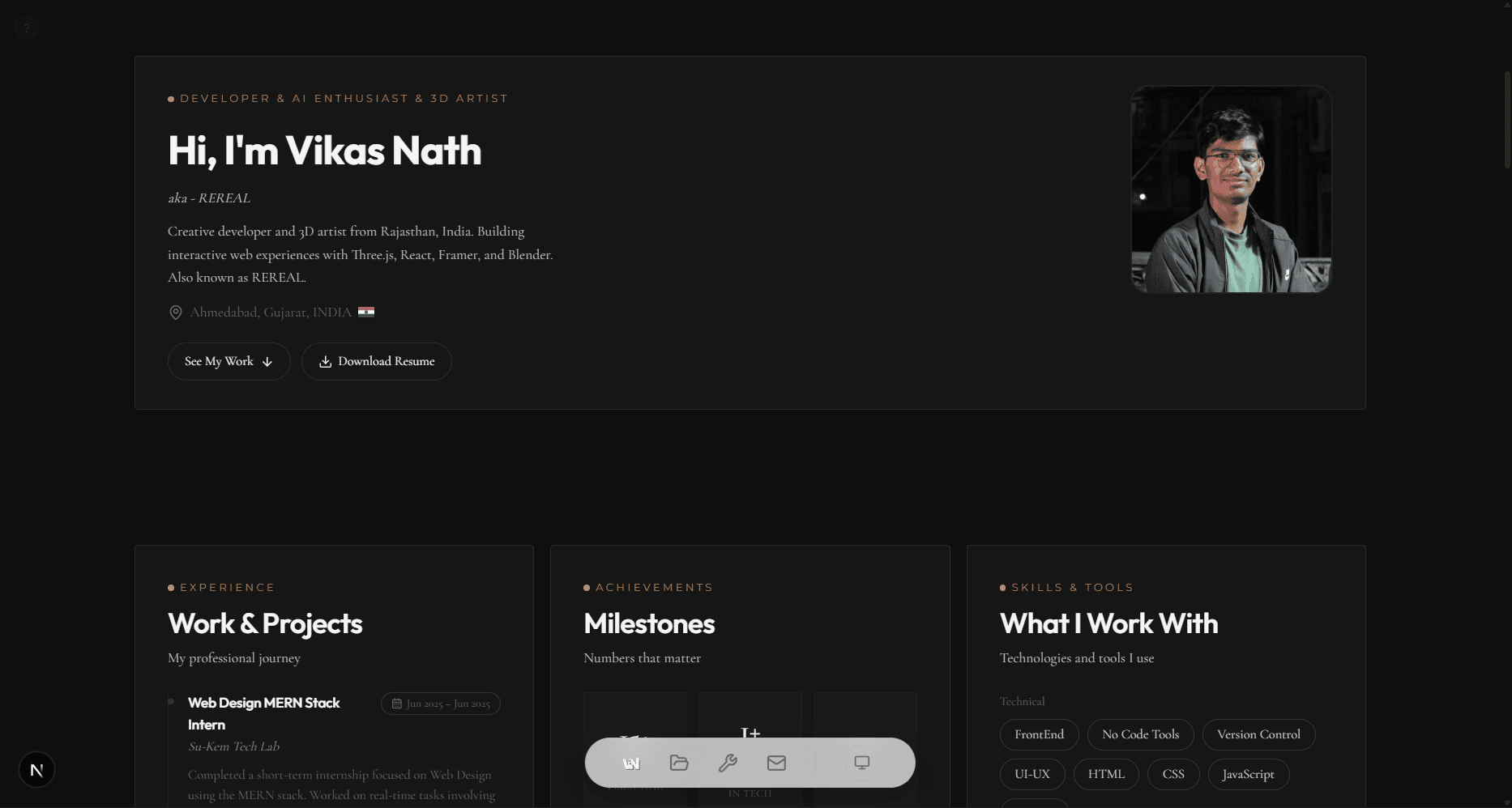 hero image of Seo portfolio website