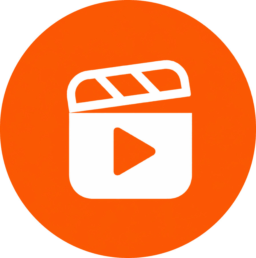 YouTube Shorts logo: White clapperboard with pink play button in a pink circle.