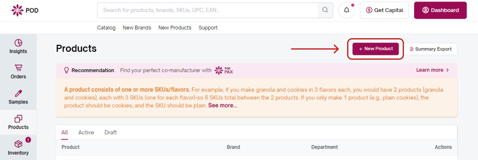 Setting up Products 1