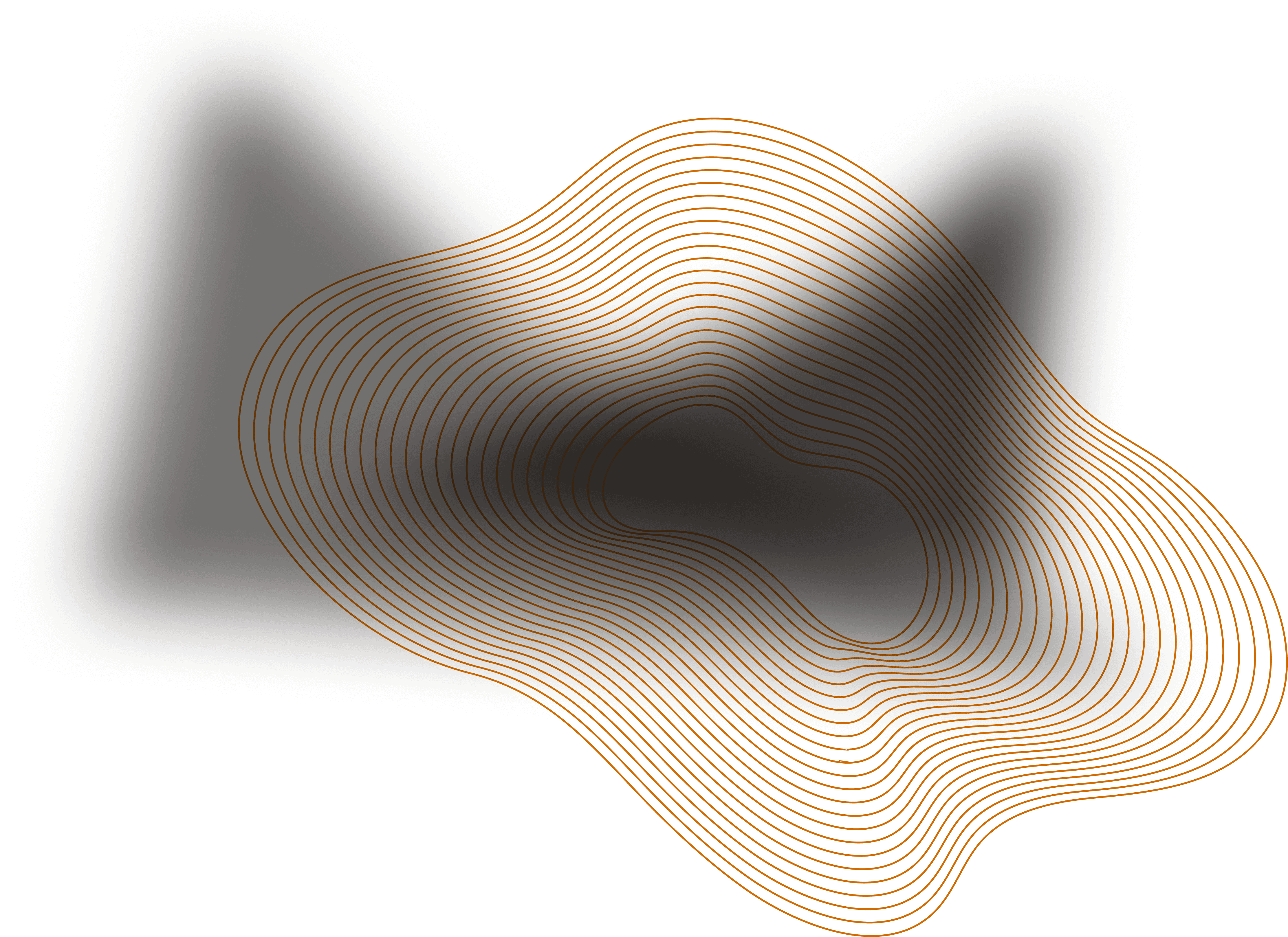 Curved orange lines