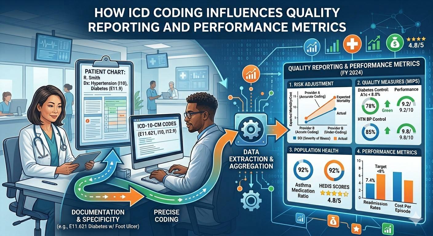 ICD Coding Impact on Performance Metrics