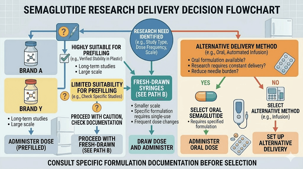 Decision guide for semaglutide preparation method selection