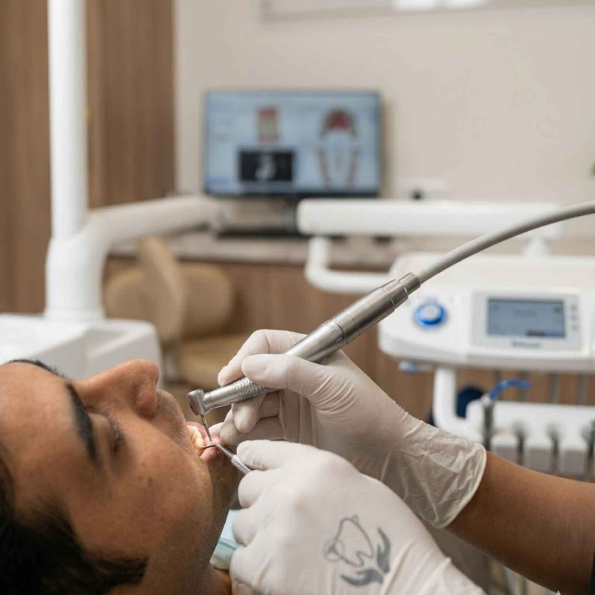Dentist with his Patient