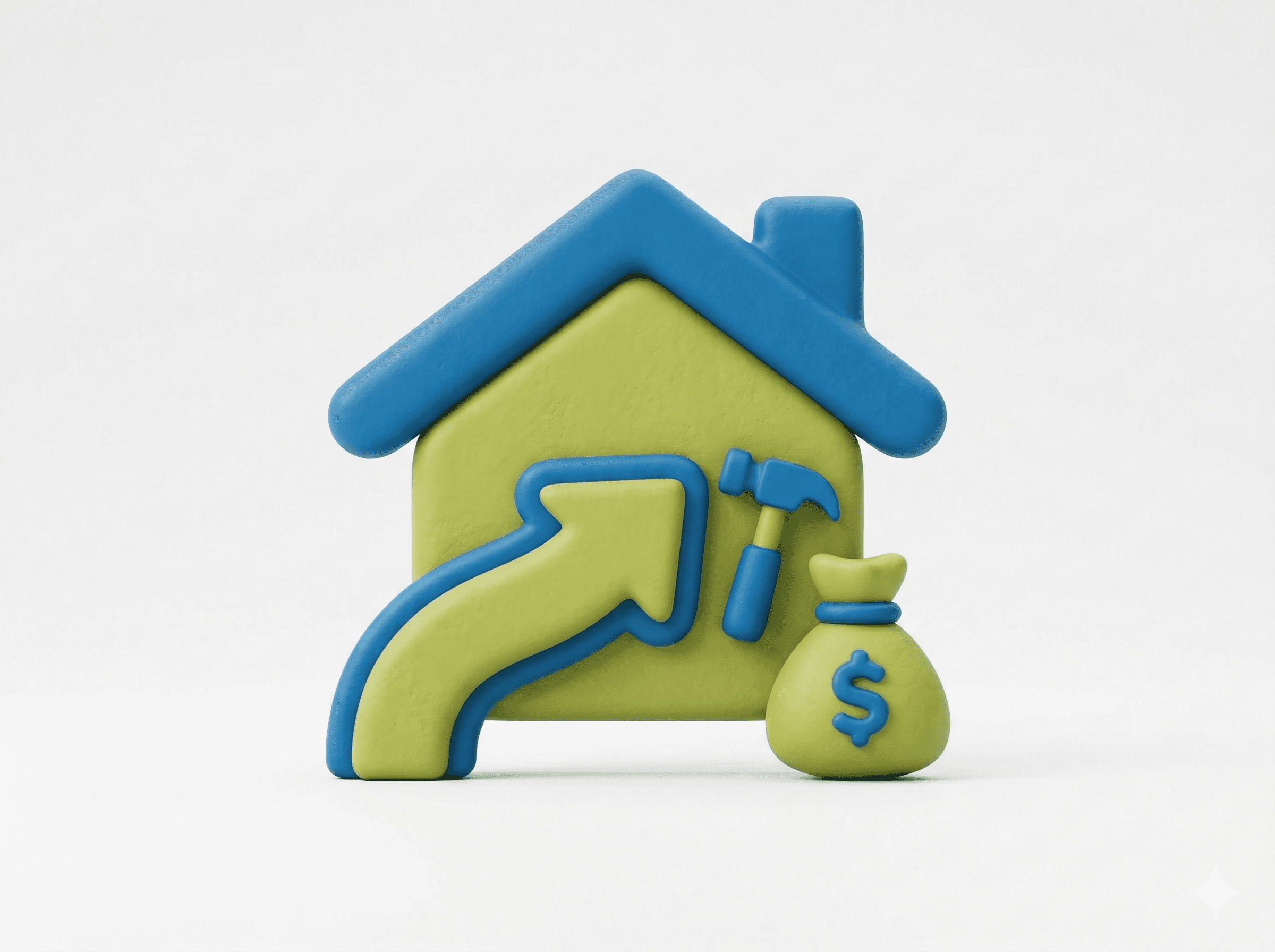 Minimal abstract sculpture with flowing translucent white curves, softly lit and casting gentle shadows on a neutral gray background.