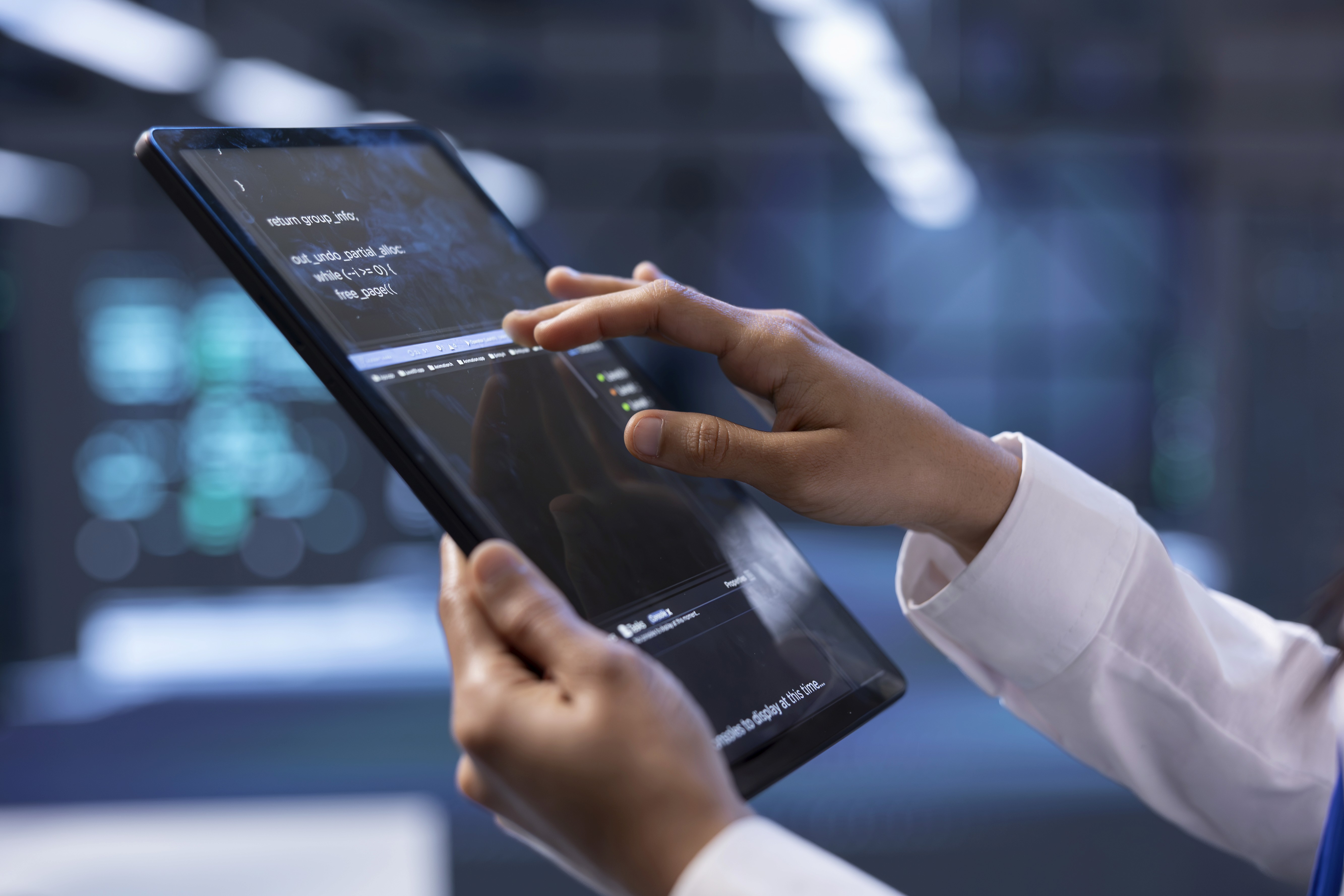 Woman Using Laptop