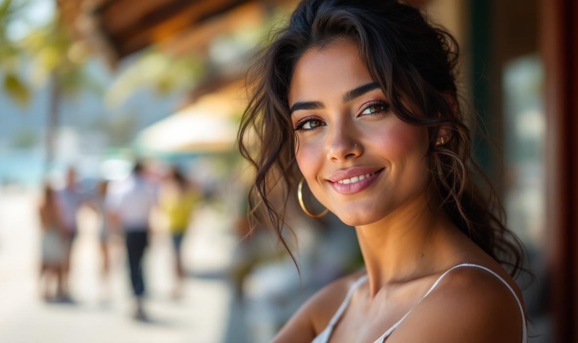 woman smiling at the camera