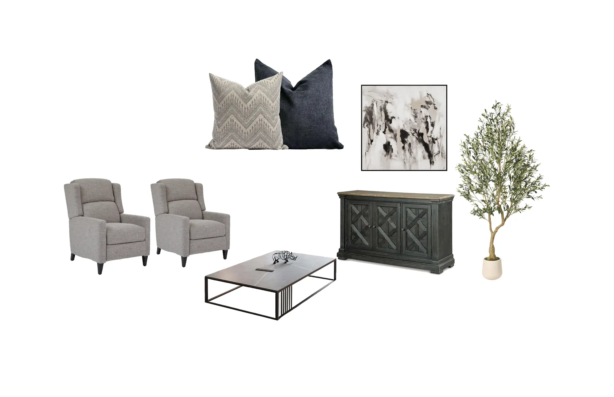 Conceptual design project featuring warm natural materials and classic collected details by Mint Interior Design.