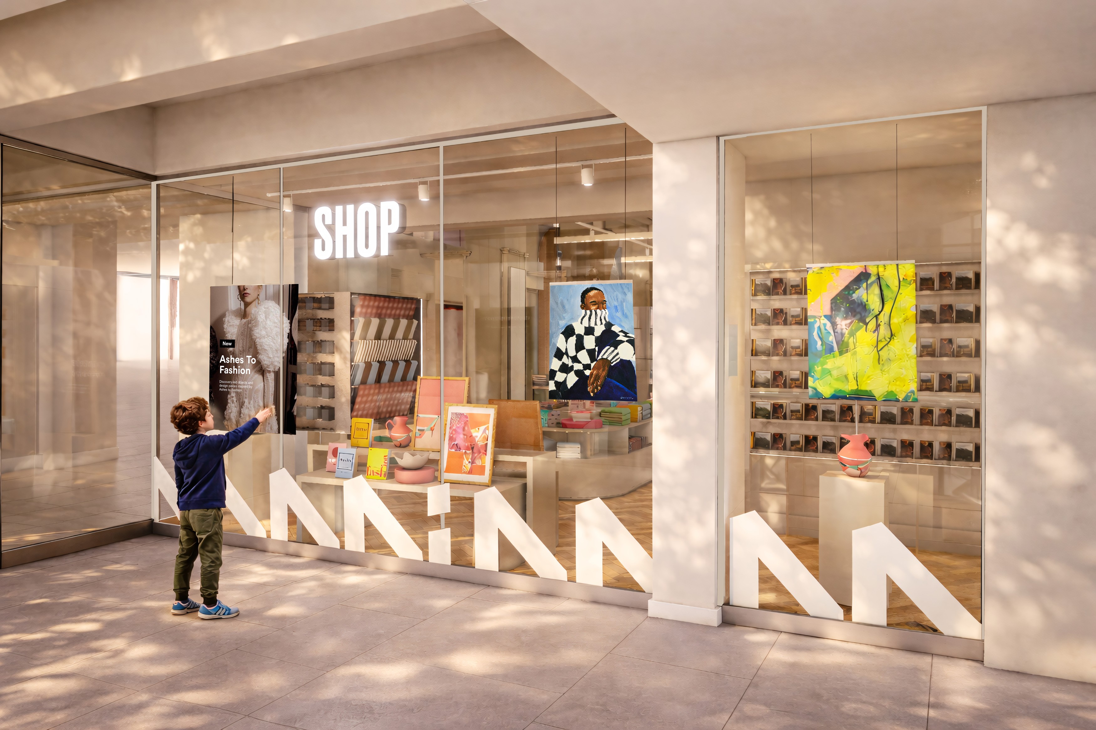 Museum retail shop front
