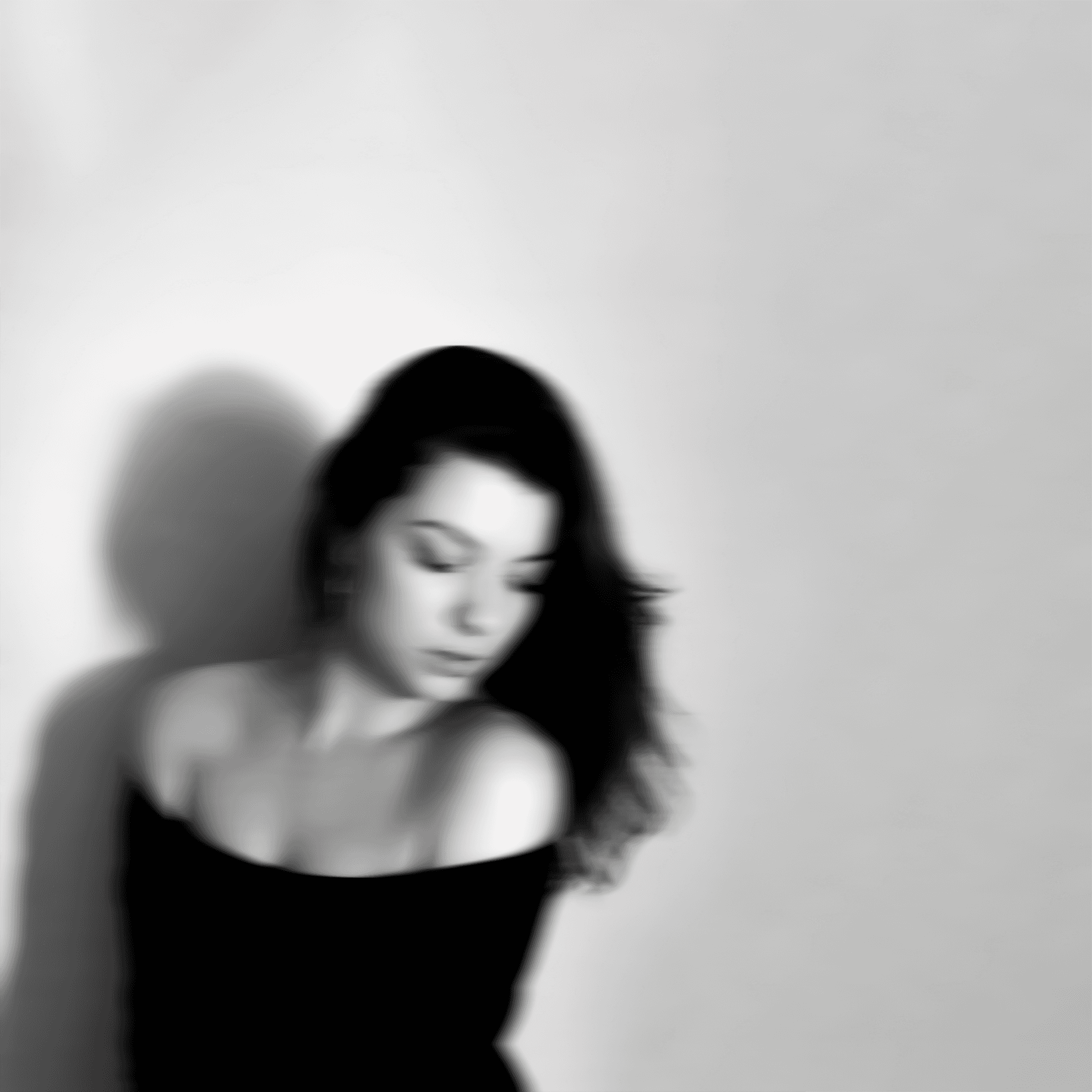Black and white portrait of Nina D.