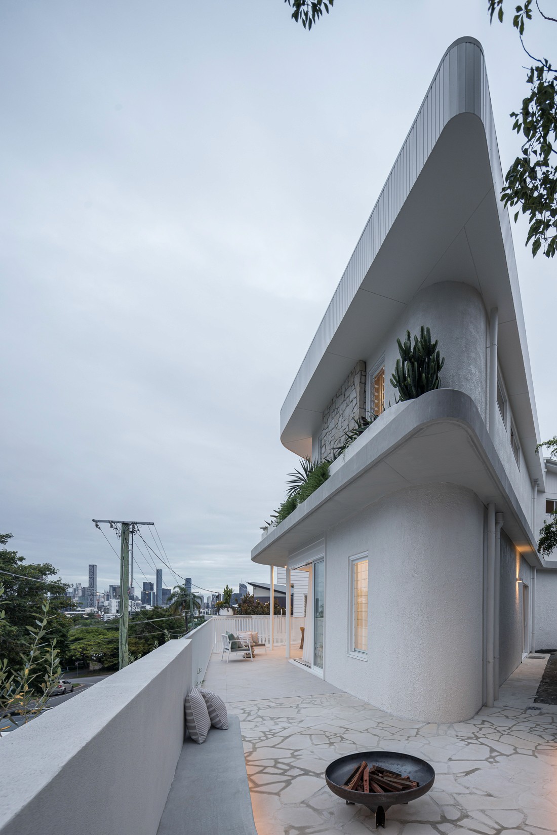 Front facade of Jacaranda House in. Brisbane