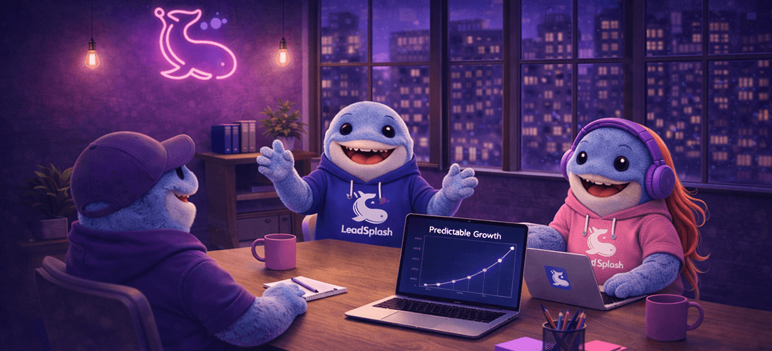 leadsplash mascotte in blog banner