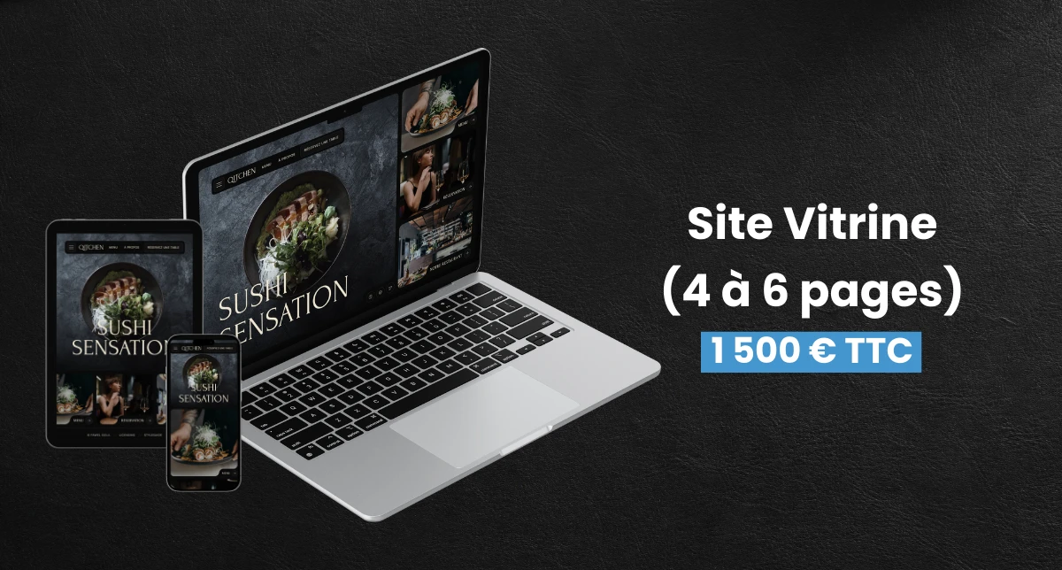 Site vitrine pour un restaurant japonais à Nîmes, réalisé par Digital Rocket, créateur de sites web à Villetelle près de Montpellier.
