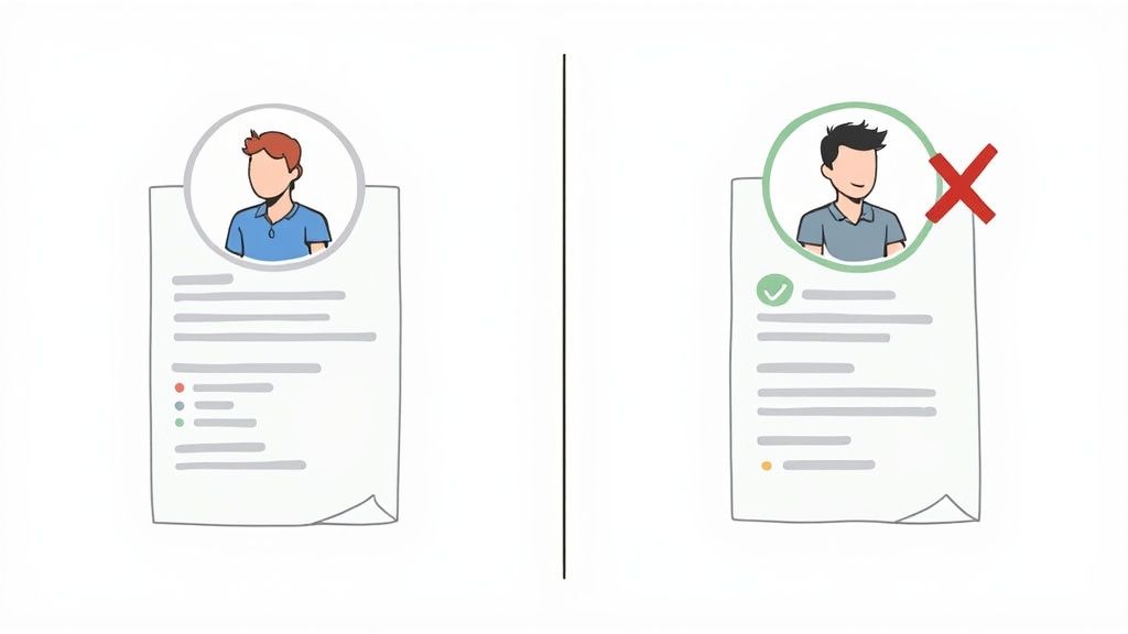 Negativbeispiel zu wo kommt das foto bei einer bewerbung hin