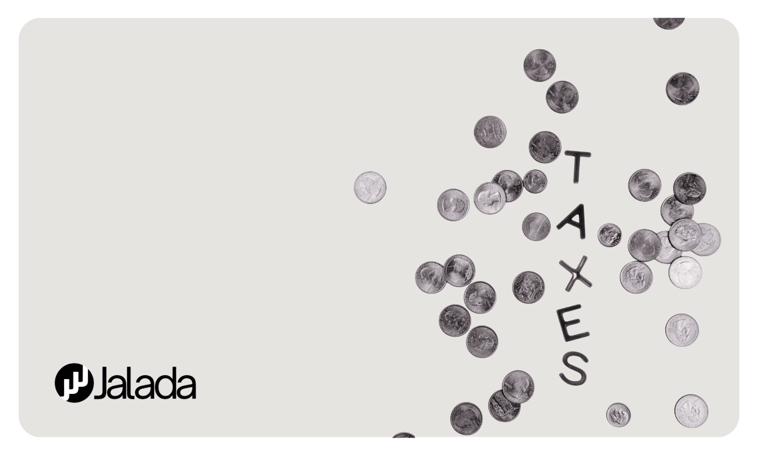 Coins Falling with Taxes