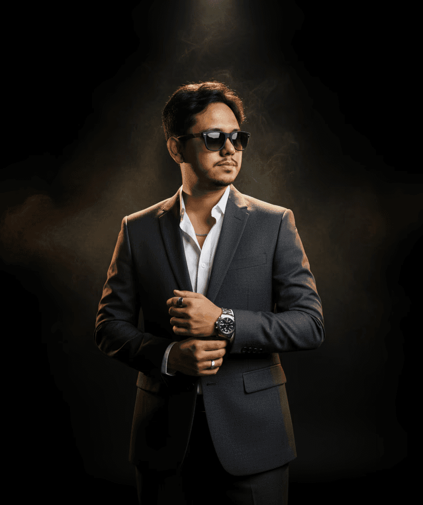 Portrait of portfolio creator