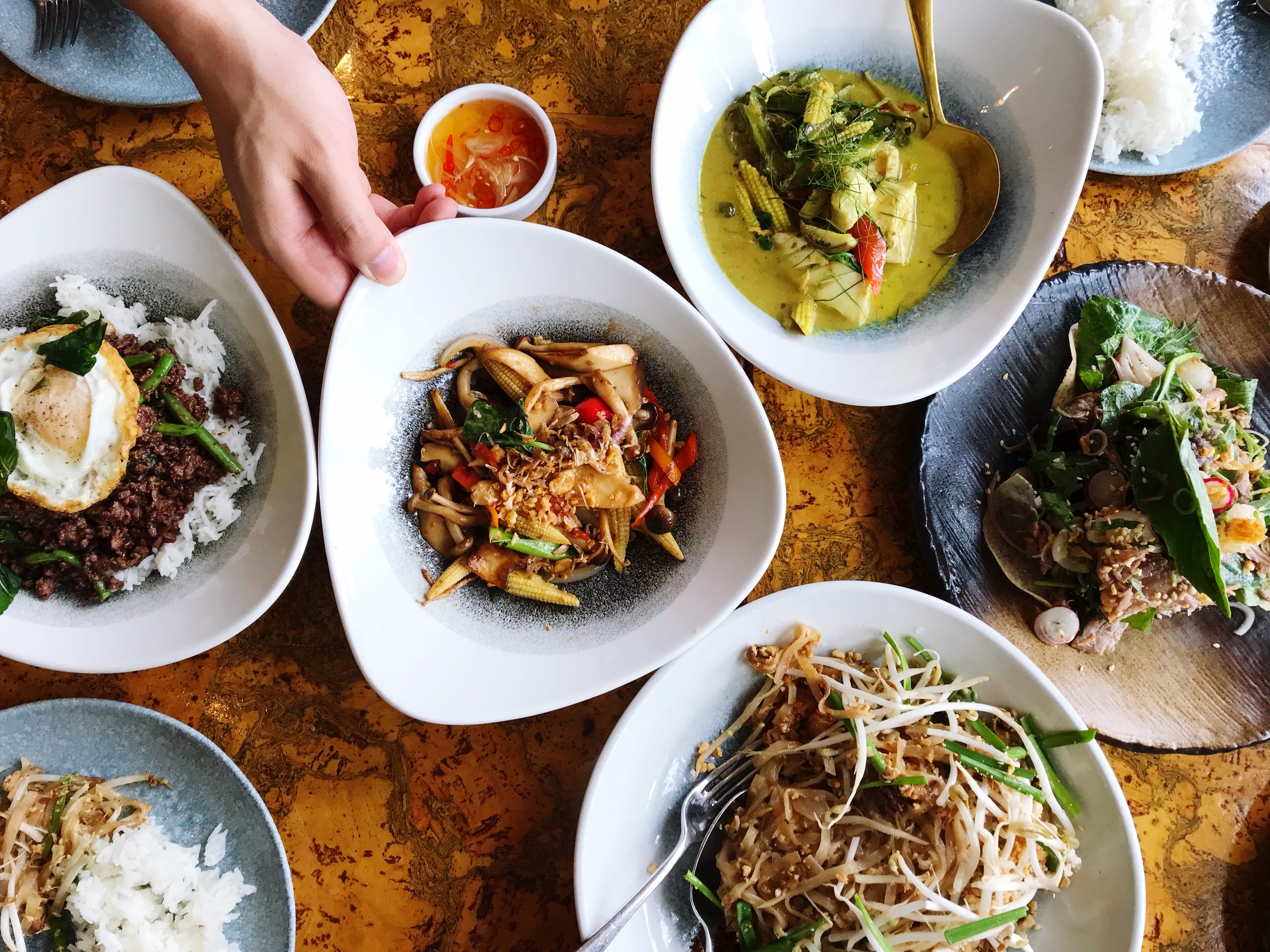 Athlete winning a race