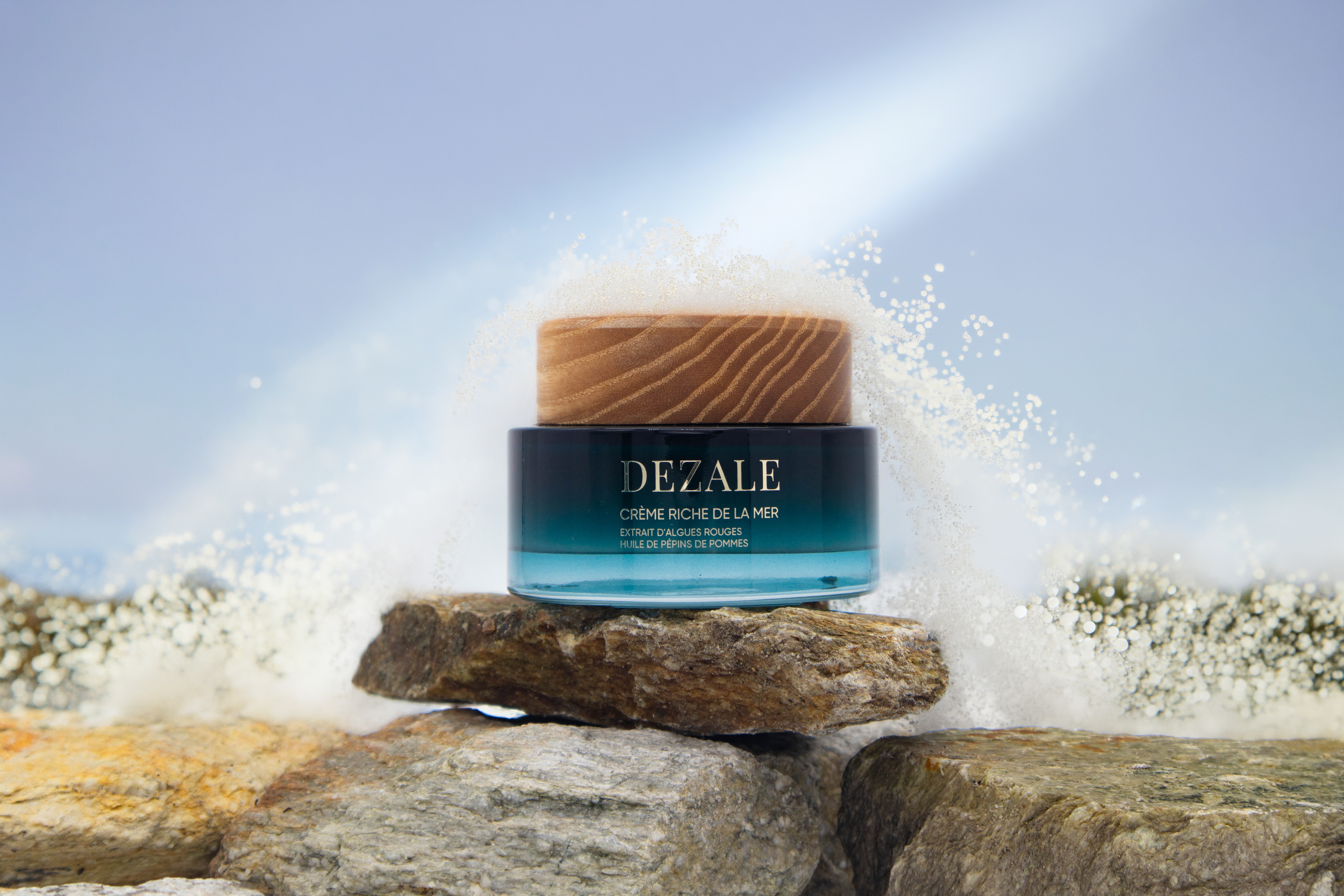 white Dezale sea rich cream texture make waves