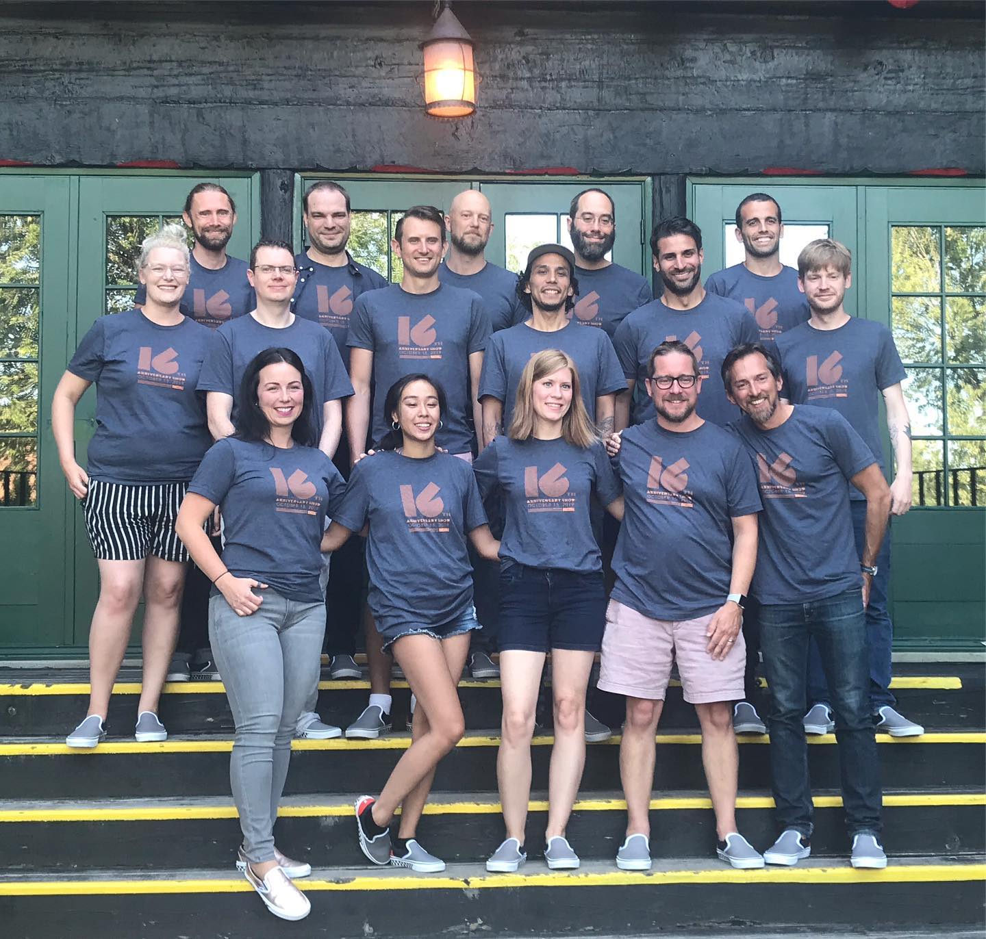 The Bandzoogle team poses for a group photo at one of their annual retreats.