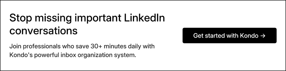 Stop missing important LinkedIn conversations