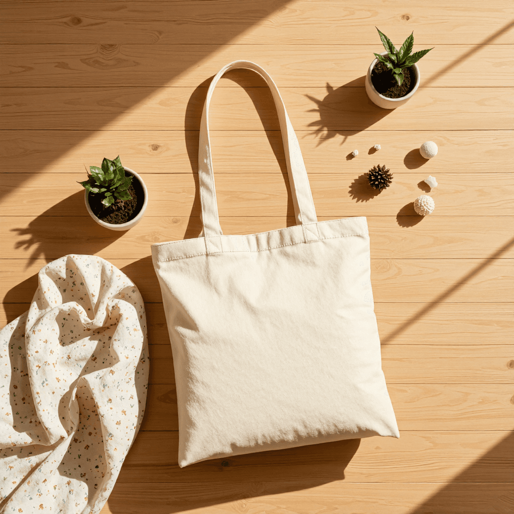 product photography of tote bag
